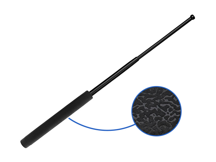 Телескопическая дубинка ESP 21”, ручка с текстурой кожи (черная) / ExB-21HL